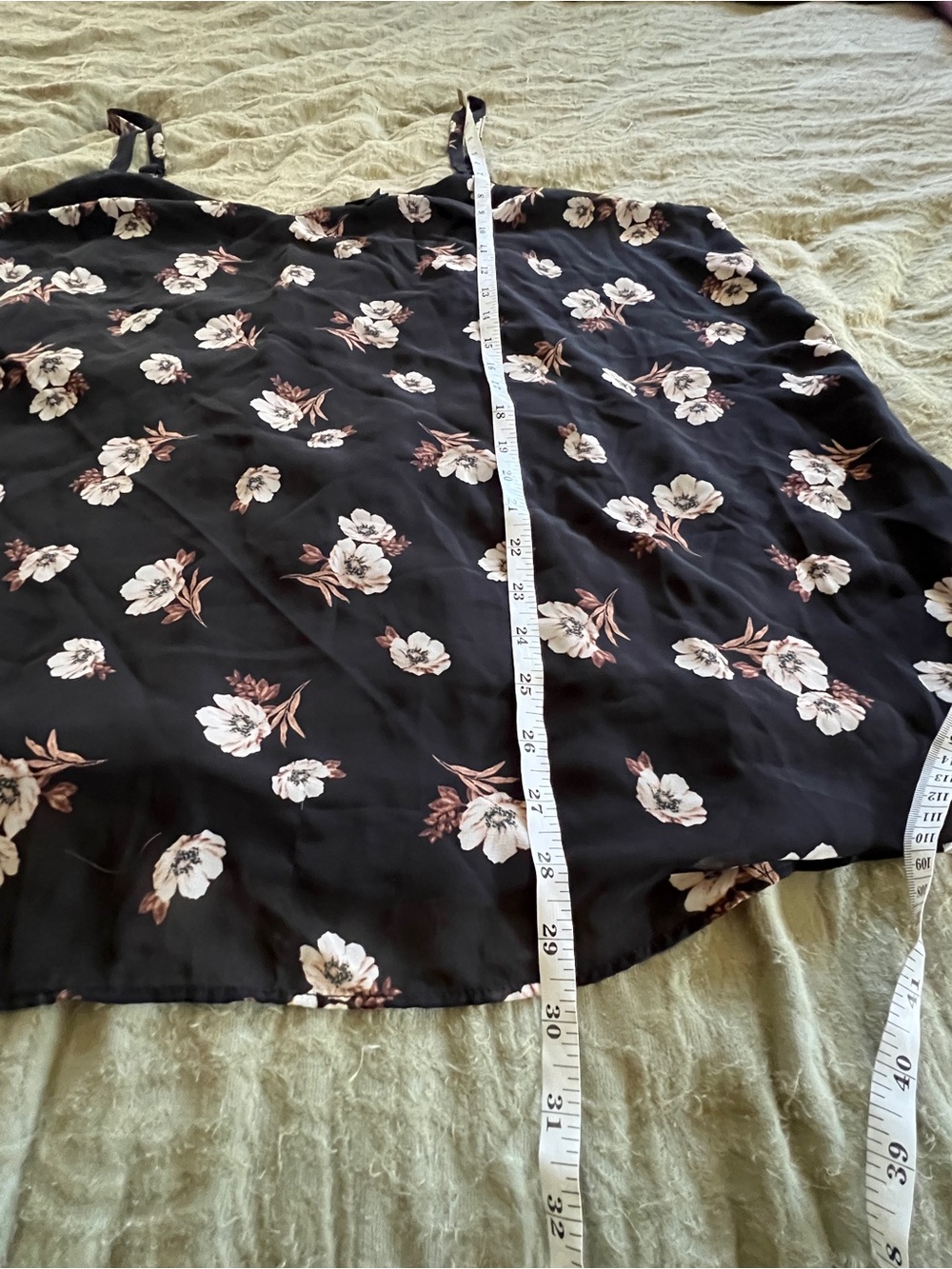 Torrid Whimsigoth Cottagecore Lightweight Black Floral Tank Top Blouse Size 3XL - Picture 7 of 8